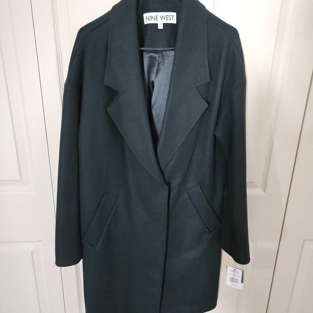 Nine West Forest Green Women's Peacoat